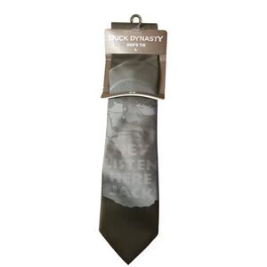 Duck Dynasty Hey Listen Here Jack Men's Tie Black color